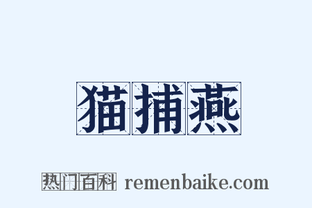 猫捕燕是什么意思的图片